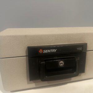 SentrySafe 1150 1/2 Hour FIRE-Safe Chest, 0.30 Cubic Feet, Dove Gray - Missing Key